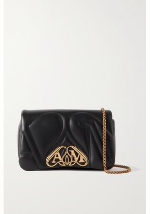 Alexander McQueen - The Seal Mini Embellished Quilted Leather Shoulder Bag - Black - One size