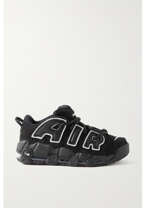 Nike - + Ambush Air More Uptempo Leather-trimmed Nubuck Sneakers - Black - US5,US5.5,US6,US6.5,US7.5,US8,US8.5,US9,US9.5,US10,US10.5