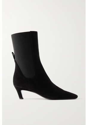 TOTEME - The Mid Heel Suede Chelsea Boots - Black - IT35,IT36,IT37,IT38,IT39,IT40,IT41,IT42