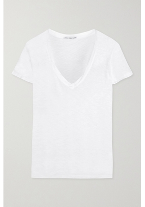 James Perse - Casual Slub Cotton T-shirt - White - 0,1,2,3,4