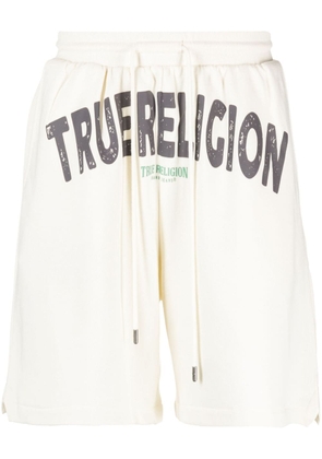 True Religion logo-print drawstring shorts - Neutrals