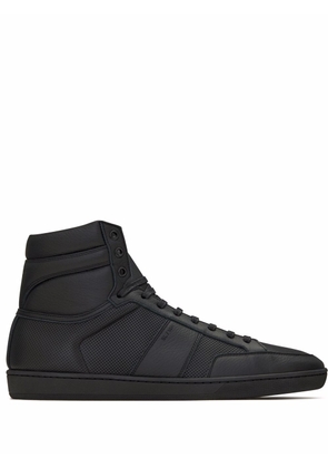 Saint Laurent high-top leather sneakers - Black