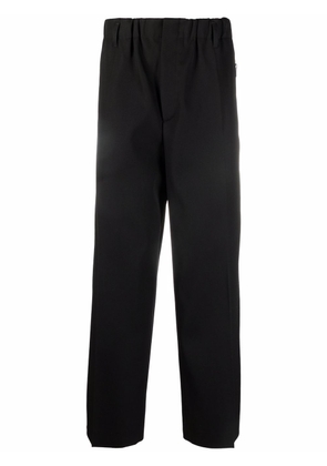 Jil Sander pressed-crease elasticated-waist trousers - Black