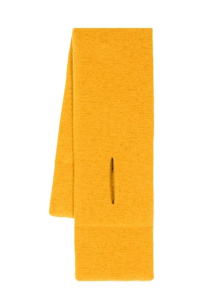 YMC Slot brushed-effect scarf - Yellow