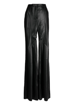 Palmer//Harding Precision faux-leather flared trousers - Black