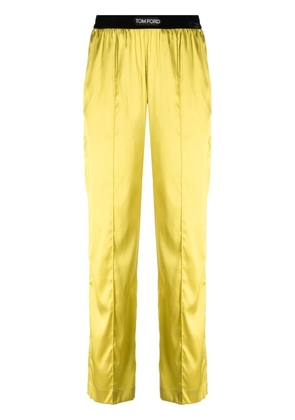 TOM FORD raised seam palazzo trousers - Yellow