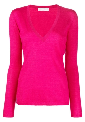 Gabriela Hearst fine-knit V-neck jumper - Pink
