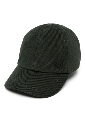Fred Perry logo-embroidered corduroy cap - Green