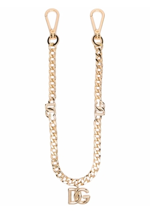 Dolce & Gabbana DG logo charm clip-on chain - Gold