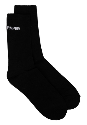 Daily Paper logo-print socks - Black