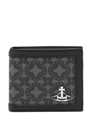 Vivienne Westwood Orb-plaque monogram wallet - Black