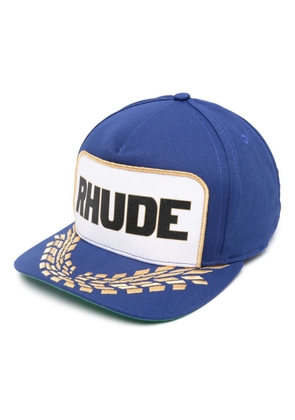 Rhude Formula logo-appliqué cap - Blue