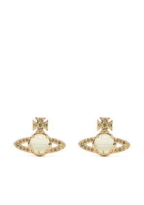 Vivienne Westwood crystal embellished-Orb earrings - Gold