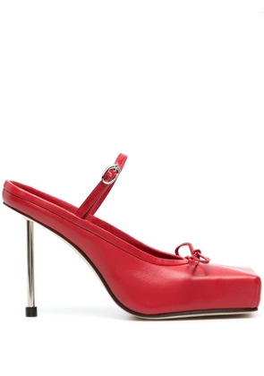 Jacquemus Les chaussures Ballet 110mm leather mules - Red