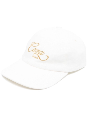 Casablanca logo-embroidered cotton cap - White