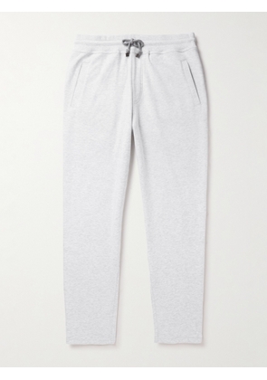 Brunello Cucinelli - Straight-Leg Cotton-Blend Jersey Sweatpants - Men - Gray - XS