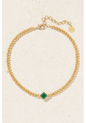 SHAY - 18-karat Gold, Emerald And Diamond Necklace - One size