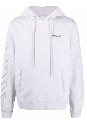 Off-White Diag outline hoodie - Grey