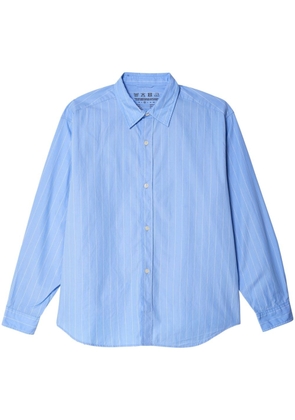 mfpen Tendency stripe-pattern shirt - Blue