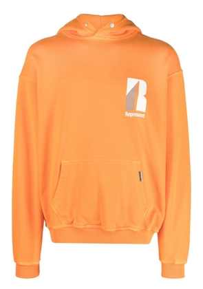 Represent Decade Of Speed rib-trimmed hoodie - Orange
