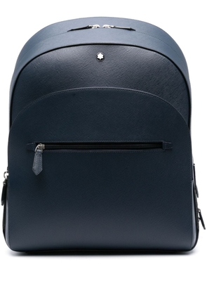 Montblanc large Sartorial leather backpack - Blue