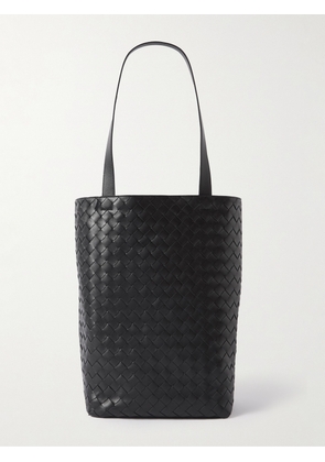 Bottega Veneta - Avenue Intrecciato Leather Tote Bag - Men - Black
