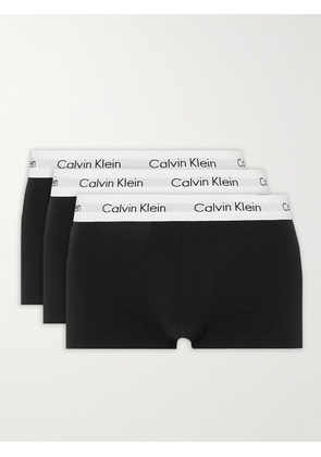 Calvin Klein Underwear - Three-Pack Stretch-Cotton Boxer Briefs - Men - Black - M
