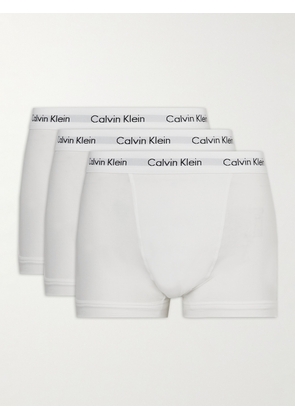 Calvin Klein Underwear - Three-Pack Stretch-Cotton Boxer Briefs - Men - White - M