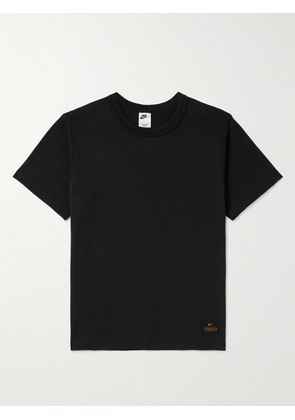 Nike - Logo-Appliquéd Cotton-Jersey T-Shirt - Men - Black - XS