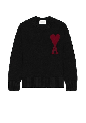 ami Red ADC Sweater in Black & Red - Black. Size L (also in M).