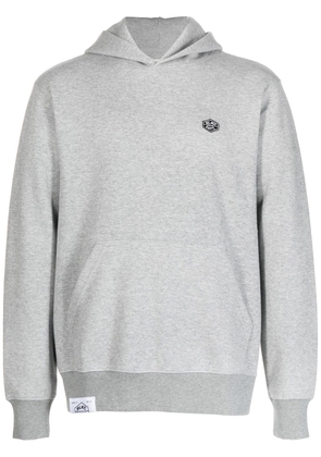 CHOCOOLATE logo-patch cotton hoodie - Grey