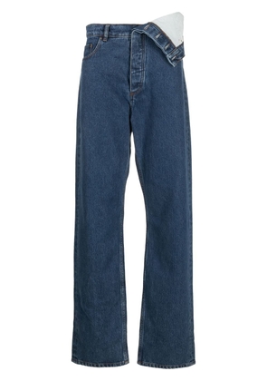 Y/Project asymmetric waist jeans - Blue