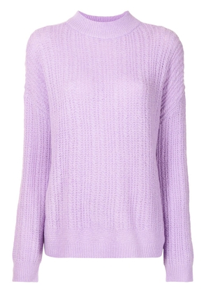 TWINSET open-knit ribbed jumper - Purple