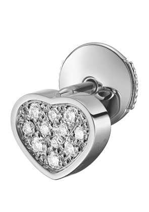 Chopard White Gold And Diamond My Happy Hearts Single Earring