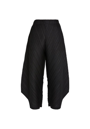 Pleats Please Issey Miyake Pleated Cropped Trousers
