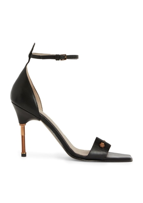 Allsaints Leather Betty Heeled Sandals 100