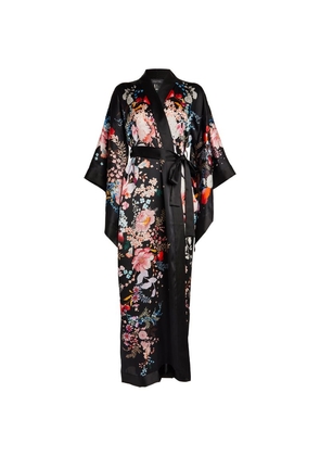 Meng Silk Floral Kimono