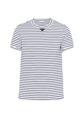 Prada Striped Triangle T-Shirt
