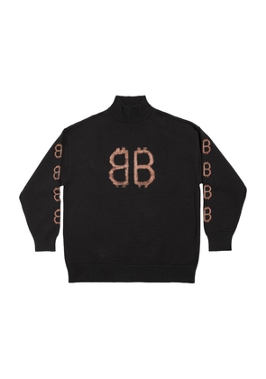 Balenciaga Cotton Blend Crypto Sweater