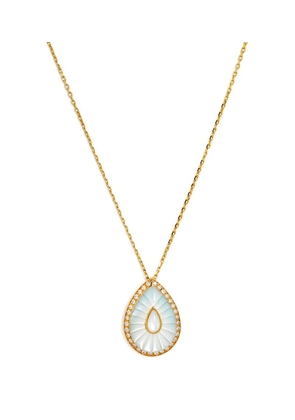 L'Atelier Nawbar Yellow Gold, Diamond And Mother-Of-Pearl Bond Street Necklace