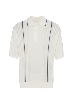 Prada Silk-Cotton Polo Shirt