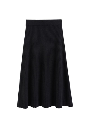 Chinti & Parker Recycled Wool-Cashmere Midi Skirt
