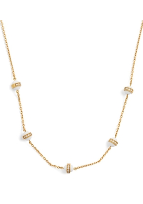 L'Atelier Nawbar Yellow Gold And Diamond The 5 Dots Hydrogen Necklace