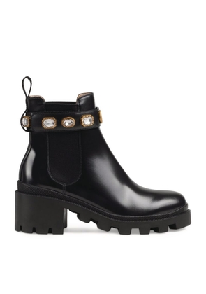 Gucci Embellished Strap Ankle Boots 60