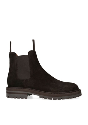Common Projects Suede Lug-Sole Chelsea Boots