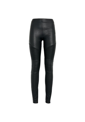 Good American Faux Leather Moto Skinny Jeans