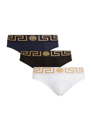 Versace Iconic Greca Briefs (Pack Of 3)