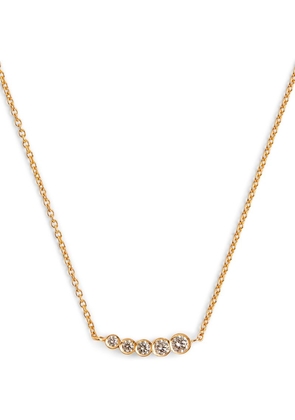 Sophie Bille Brahe Yellow Gold And Diamond Lune Necklace