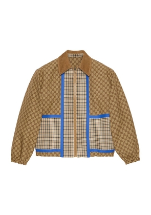 Gucci Reversible Checked Gg Jacket