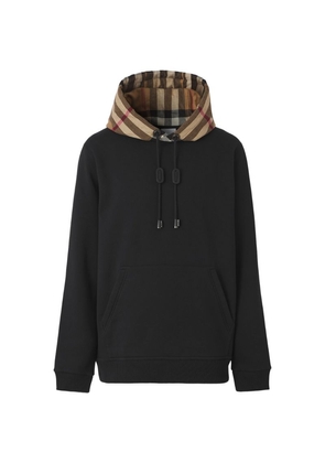 Burberry Check Detail Hoodie